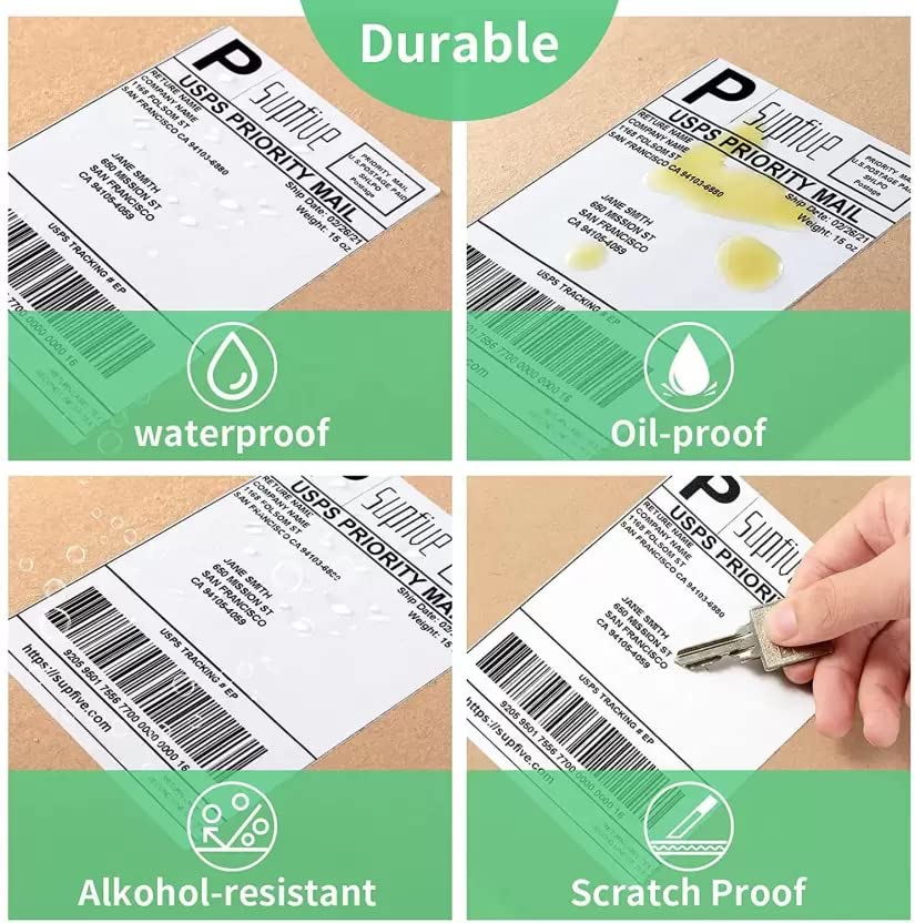 Thermal Sticker Label 4x6 Per Roll 400 Pcs