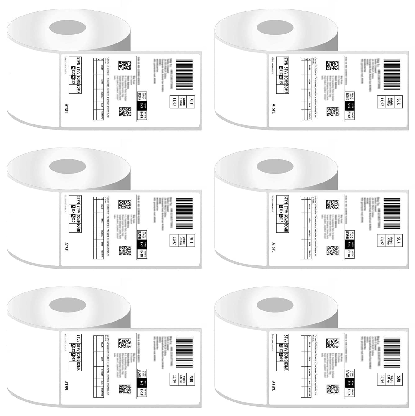 Thermal Sticker Label 4x6 Per Roll 400 Pcs