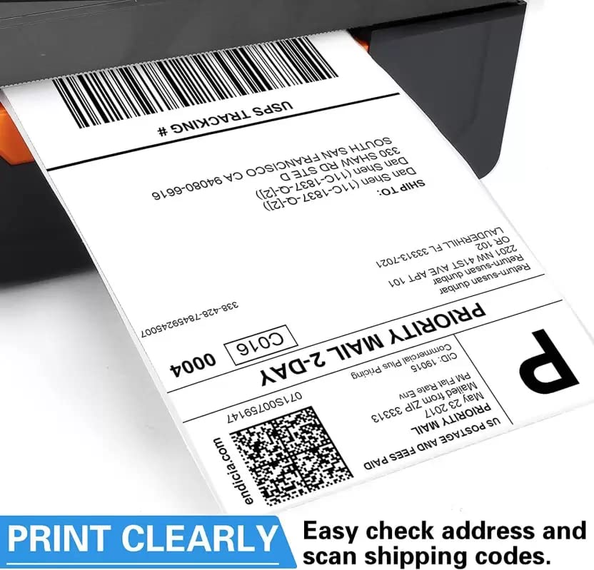 Thermal Sticker Label 4x6 Per Roll 400 Pcs