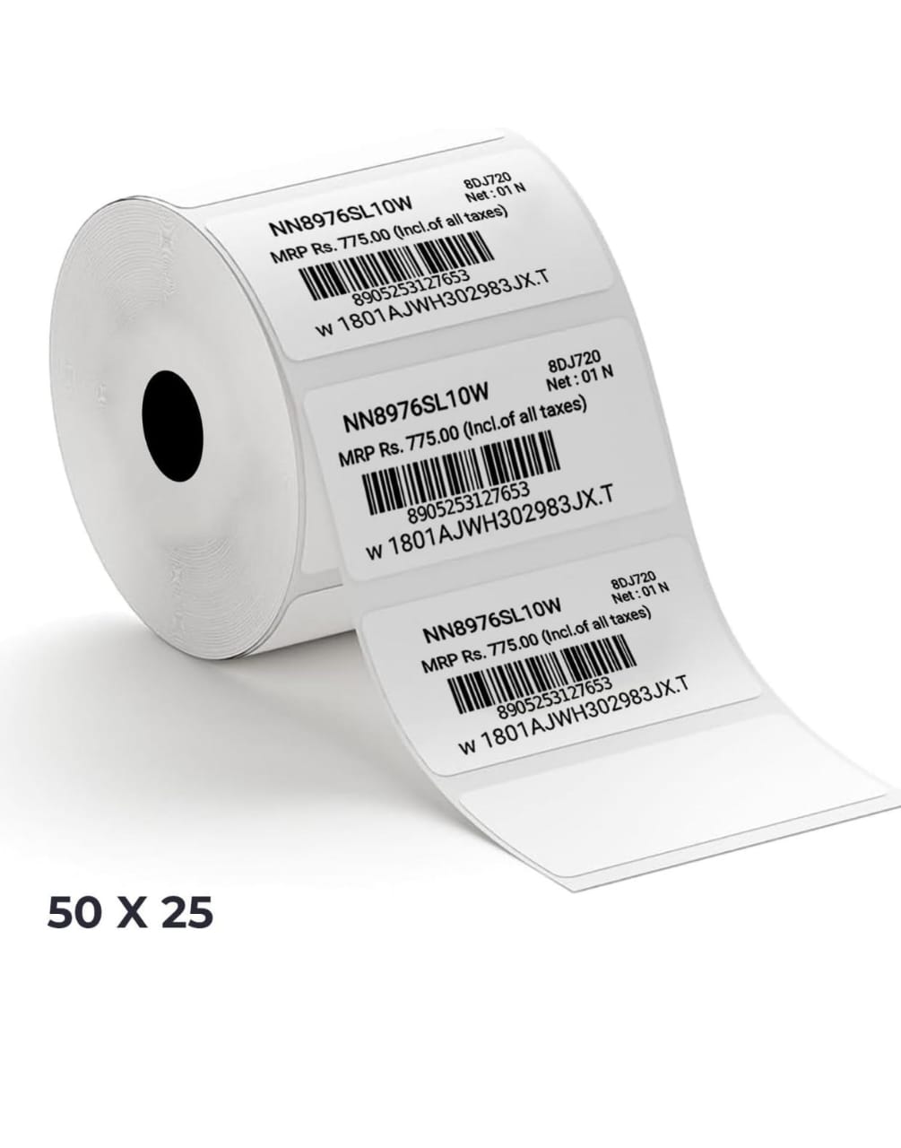 Thermal Sticker Label 50×25 Per Roll 1000 Pcs