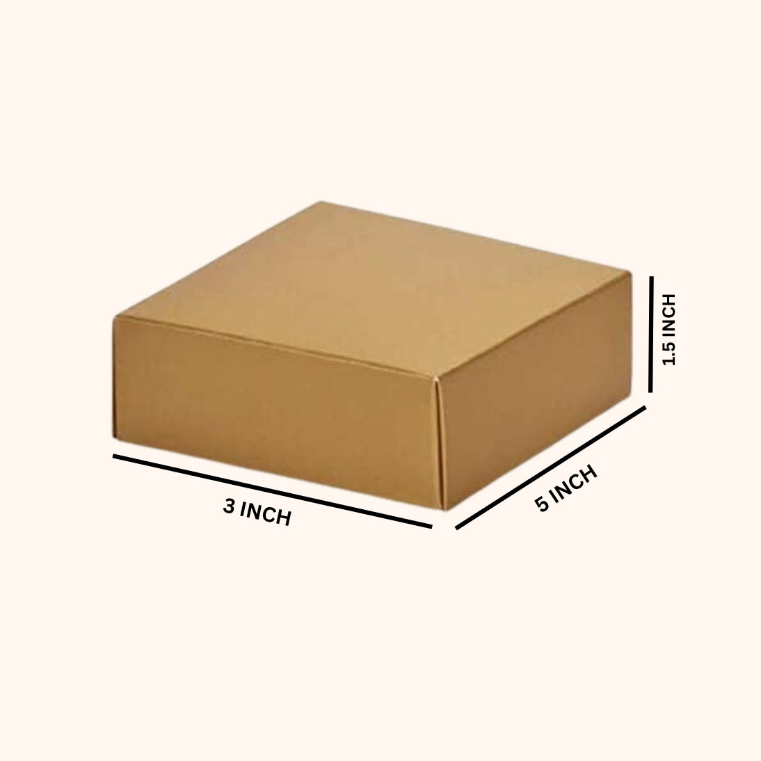 Corogated Box 3x5x1.5 Inch