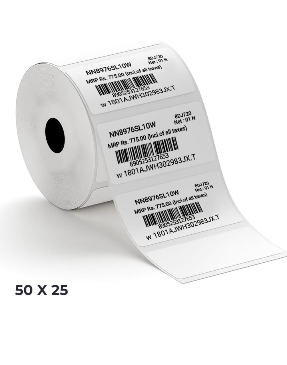 Thermal Sticker Label 50×25  Per Roll 1000 Pcs